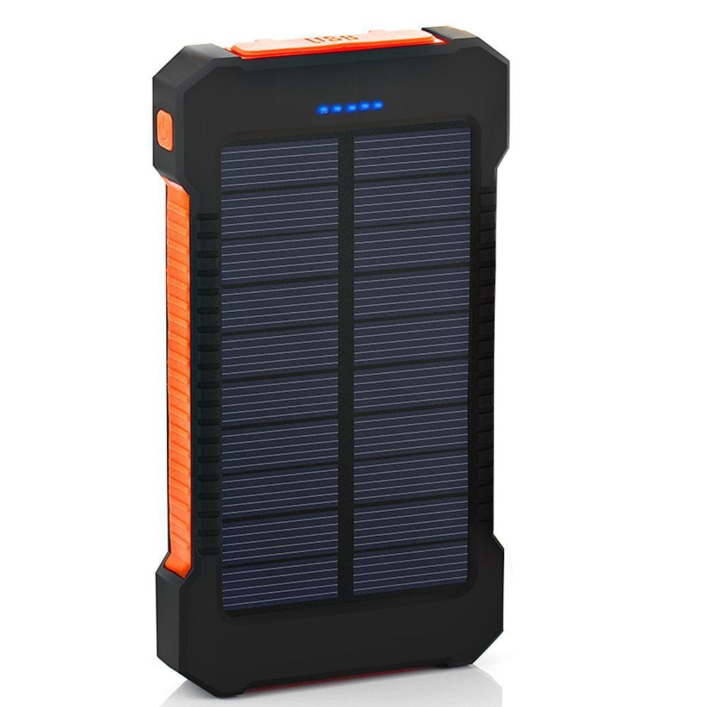 Banc solaire étanche | Chargeur LED pour smartphones, vélo et camping