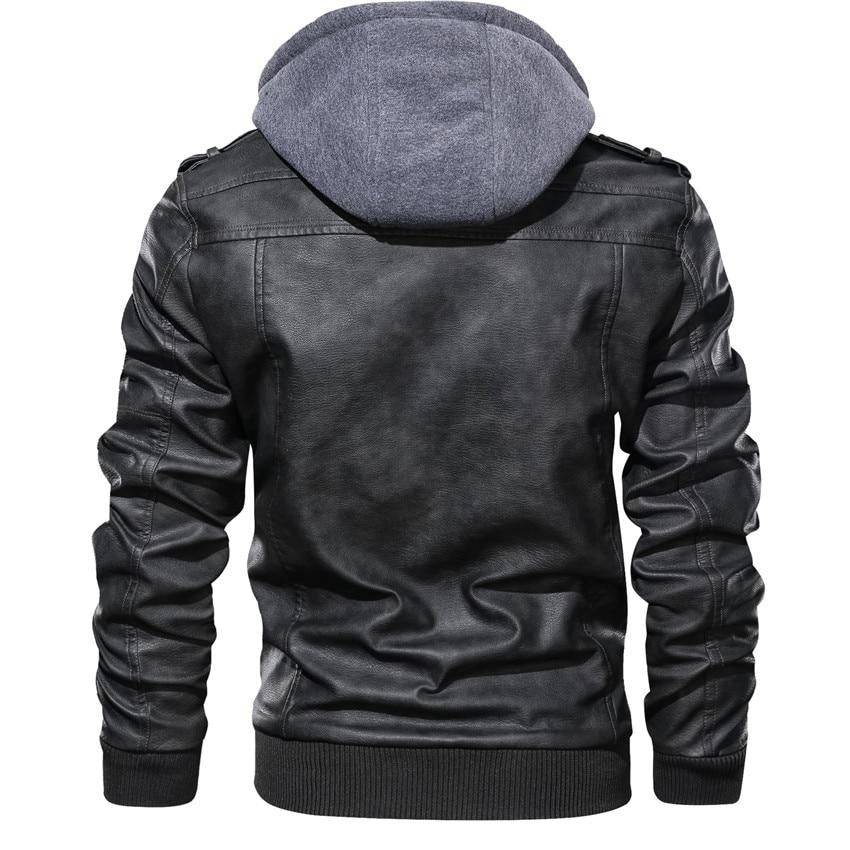 Veste de Moto pour Homme en Cuir Synthétique – Dane