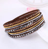 Bracelet en strass à plusieurs couches