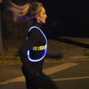 Gilet de sécurité clignotant | Lumières LED et sangles réfléchissantes, légères et confortables à porter toute la nuit.l