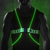 Gilet de sécurité clignotant | Lumières LED et sangles réfléchissantes, légères et confortables à porter toute la nuit.l
