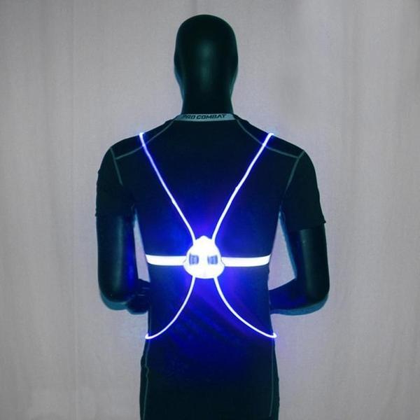 Gilet de sécurité clignotant | Lumières LED et sangles réfléchissantes, légères et confortables à porter toute la nuit.l