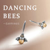Boucles d'oreilles goutte avec cristal de reine des abeilles