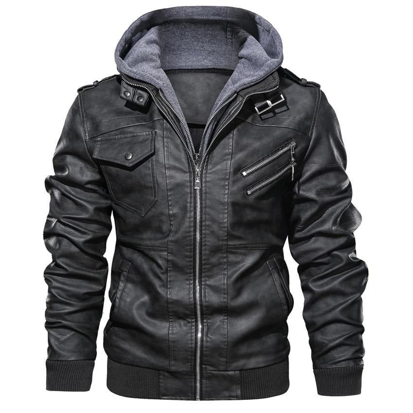 Veste de Moto pour Homme en Cuir Synthétique – Dane