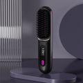 Lisseur de cheveux | Lisseur en céramique-ionique | Rechargeable par USB avec contrôle LCD | Glissara