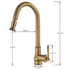 Robinet de cuisine Luxe BrassElegance | Robinet de cuisine en laiton antique pour une apparence intemporelle et une durabilité