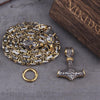 Collier amulette de loup viking | Pendentif tête de loup Viking en acier inoxydable pour hommes