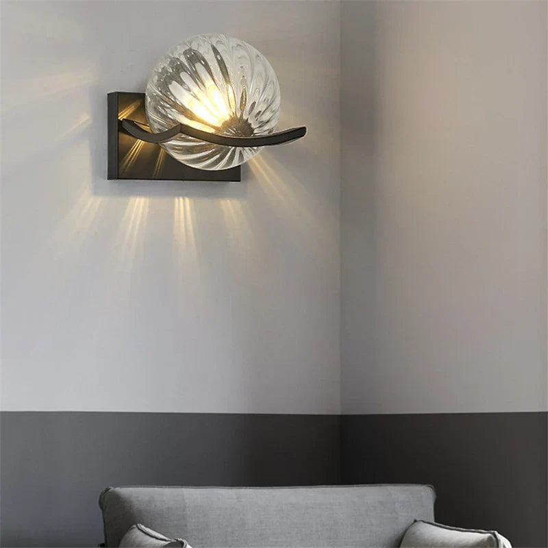 Applique Murale LED en Verre Moderne – Éclairage Accent Élégant