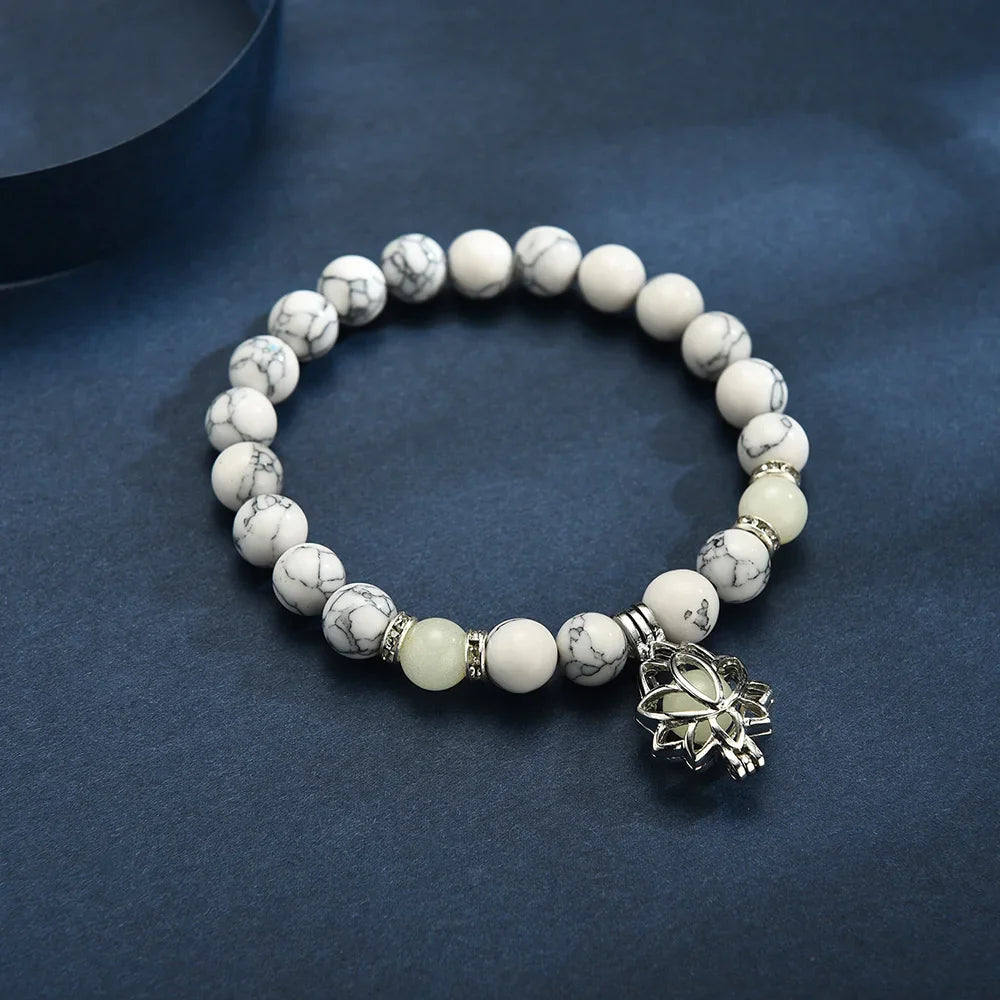 Bracelet Charme Lotus Luminescent