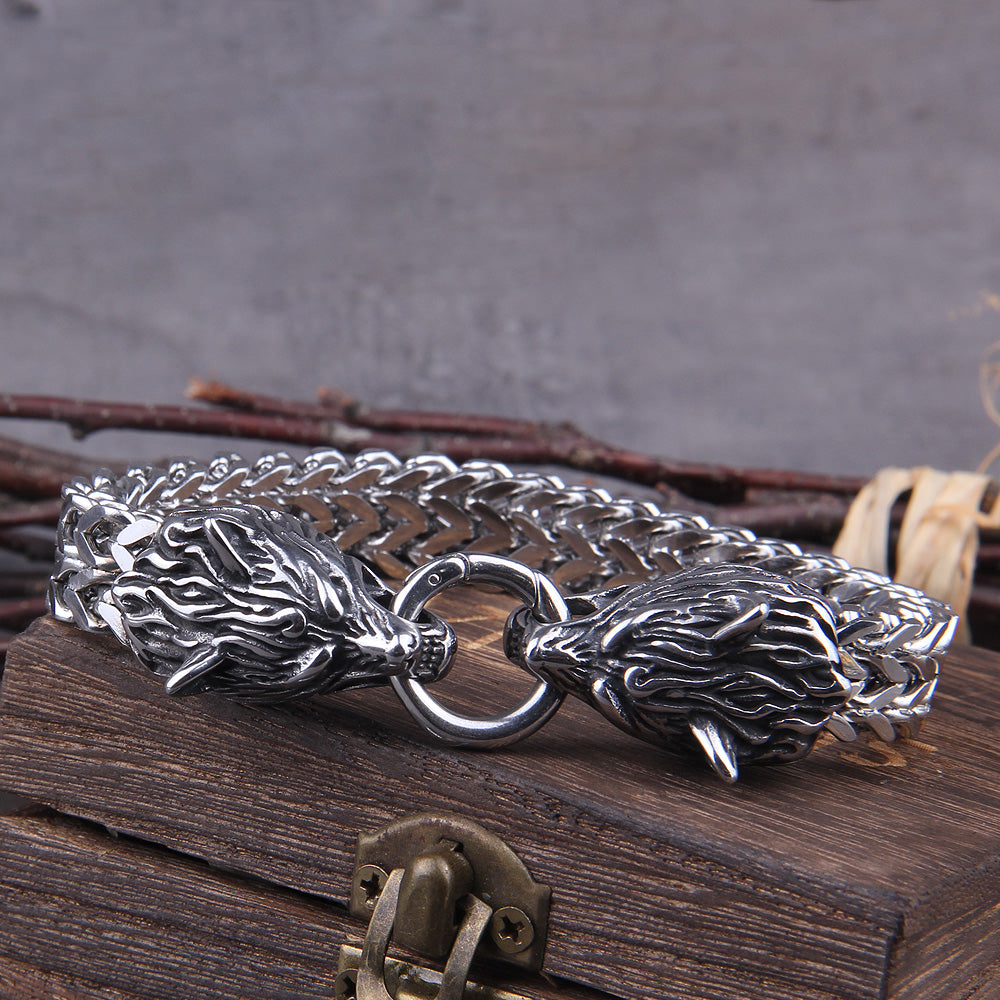 Bracelet Viking Wolf Charm – Ragnar