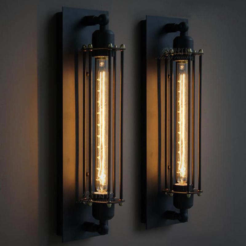 Applique industrielle rétro E27 | Lampe murale classique avec design LED moderne pour la décoration d'intérieur