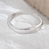 Bague ondulée simple en argent