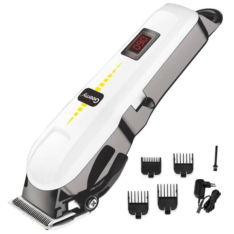 Simple & rapide à couper | Tondeuse professionnelle sans fil avec lames de précision aiguisées | Convient pour coiffure, barbe, pattes | Autonomie de 4-5 heures | Incl. peignes 3/6/10/13 mm | Longueur de coupe minimale 0,5 mm