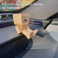 Figurine en bois décorative | Fonction de balancement | Visages interchangeables | WobbleWood
