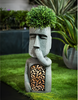 LuxeLumen Statues de Pâques Énergétiques Solaire | Décoration de jardin élégante avec éclairage d'ambiance