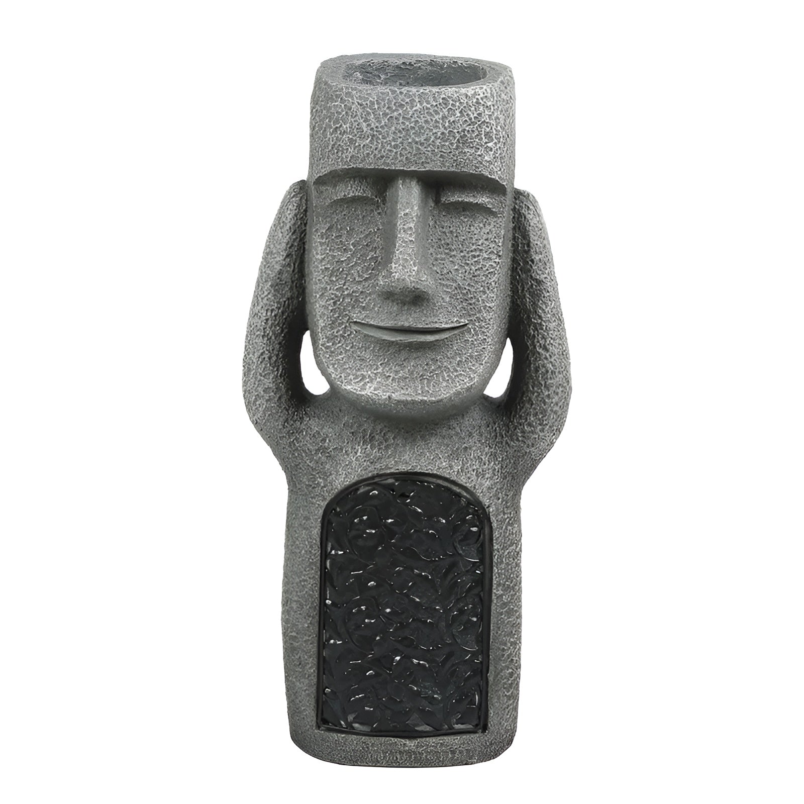 LuxeLumen Statues de Pâques Énergétiques Solaire | Décoration de jardin élégante avec éclairage d'ambiance