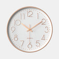 Horloge Murale Silencieuse et Élégante avec Chiffres en Relief