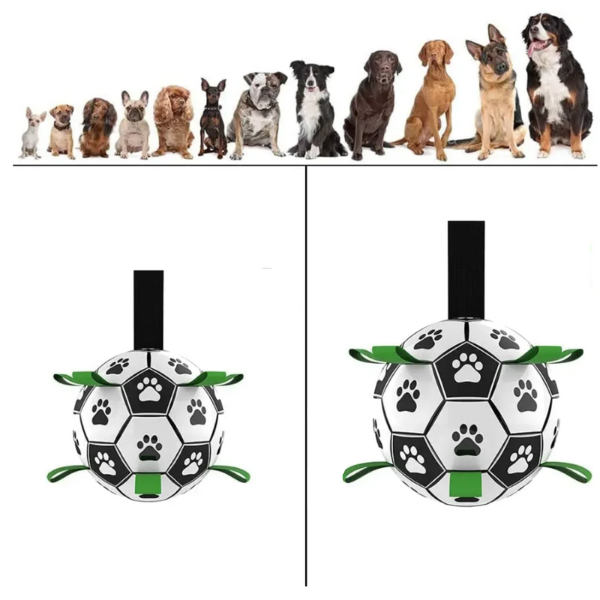 Balle de sport pour chien durable avec poignées – TugBounce