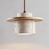 Suspension en Travertin | Design en Pierre Naturelle pour Îlot de Cuisine et Salle à Manger
