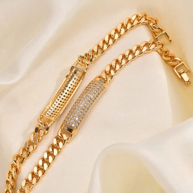 Bracelet Jessica | Bijou en or avec pierres scintillantes