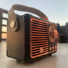 Haut-parleur Bluetooth Sonique Classic | Haut-parleur sans fil Premium 2.0 canaux avec un son riche et un design rétro