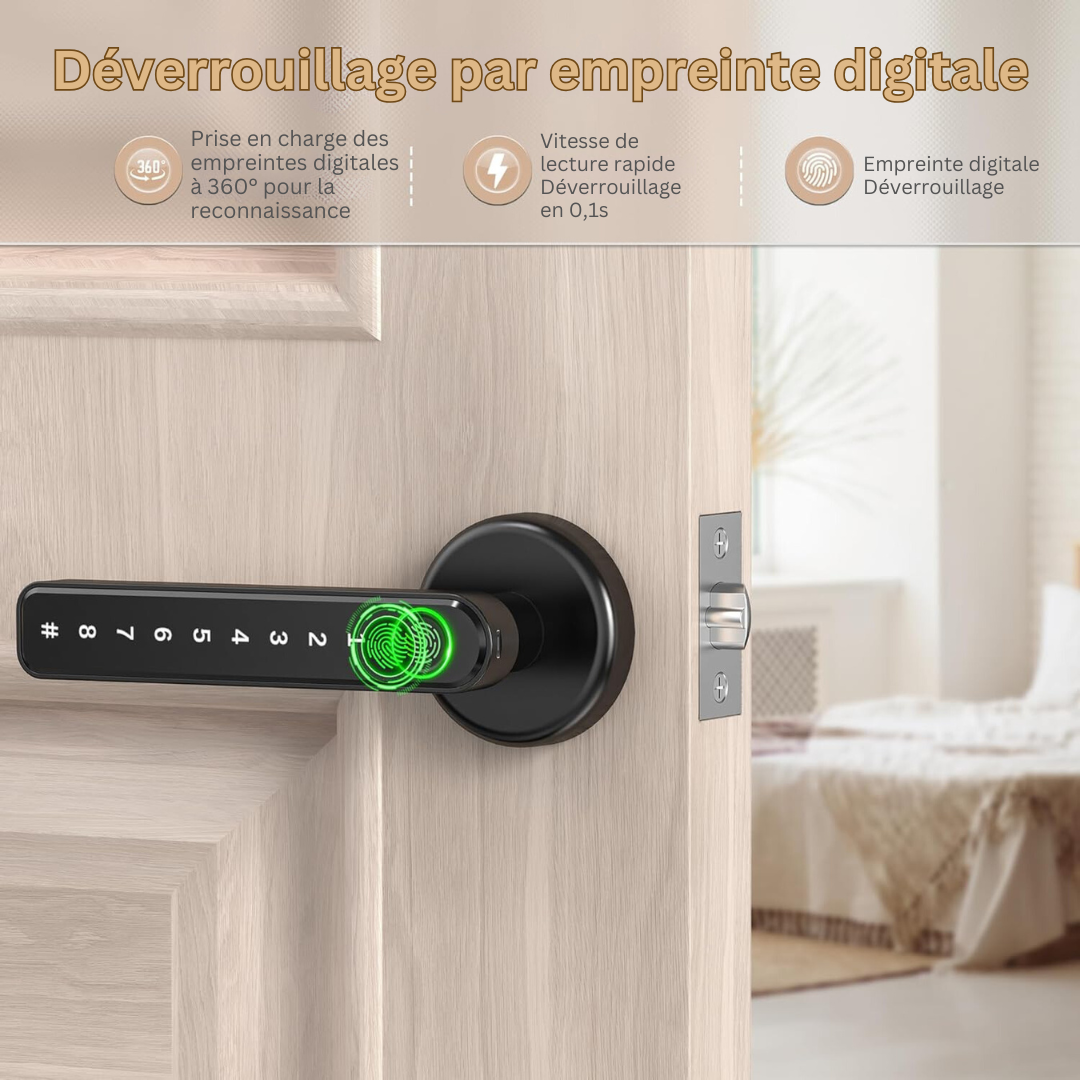SecureLock | Une sécurité de porte inégalée d'un seul geste