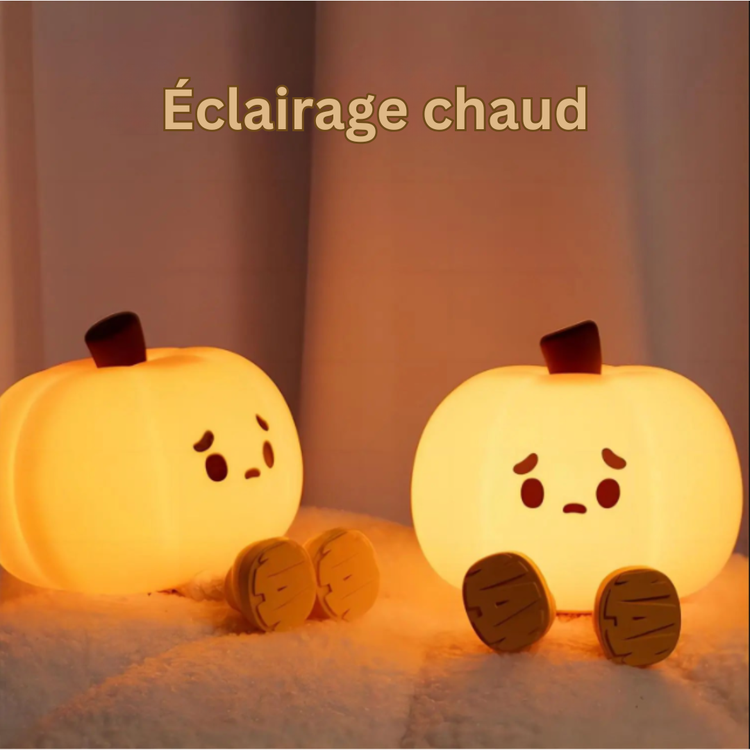 PumpkinGlow | La lumière douce de la citrouille donne un sentiment de tranquillité