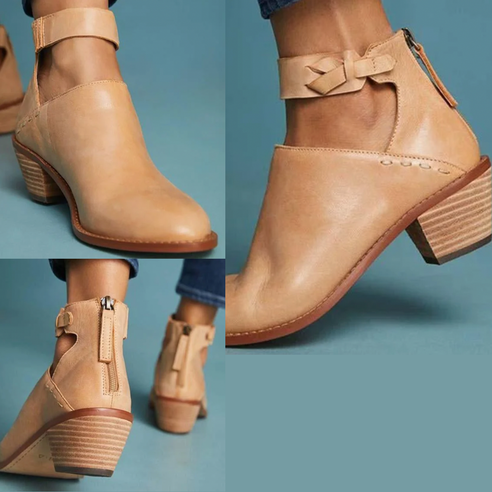 Talons Confortables pour Femmes avec Fermeture Éclair – Vera