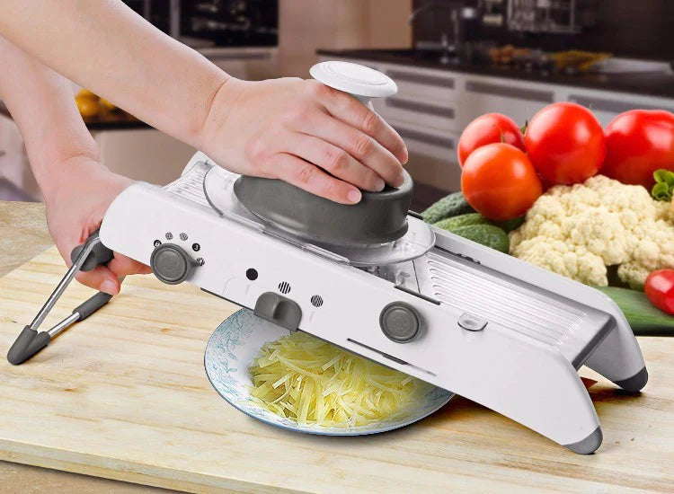 Tranche-légumes et râpe multifonctions | Mandoline professionnelle pour les pommes de terre, les carottes et les oignons