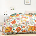 Couverture en Coton Floral Épanouissant pour Toutes les Saisons
