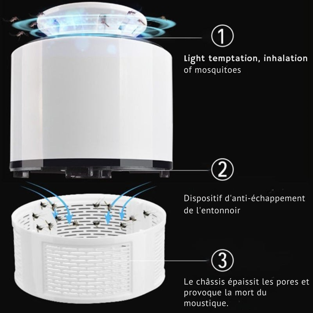 LuxeInsecte Lampe Anti-Moustiques | Élimine efficacement moustiques et insectes nuisibles