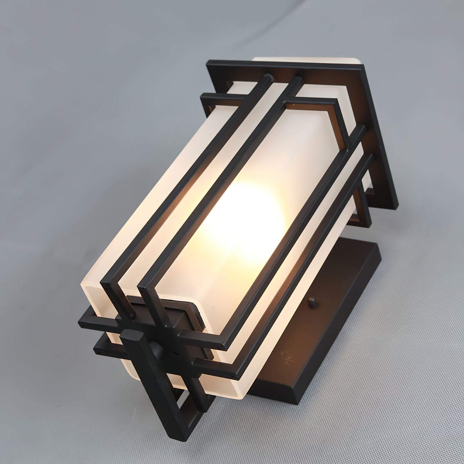 ARVINA Applique Murale Extérieure – Design Rétro en Fer avec Verre – IP65 – Douille E27