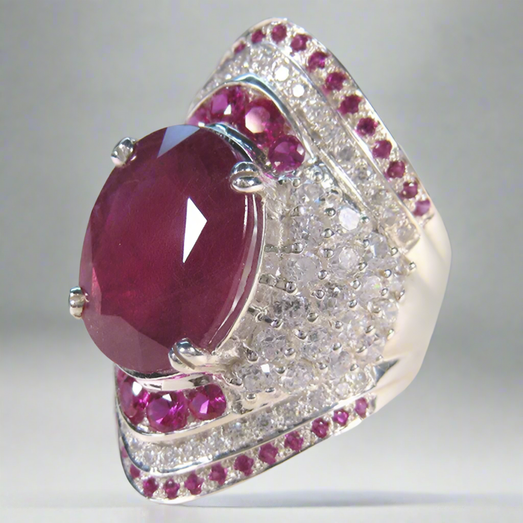 Bague en Argent avec Rubis – Seraphine