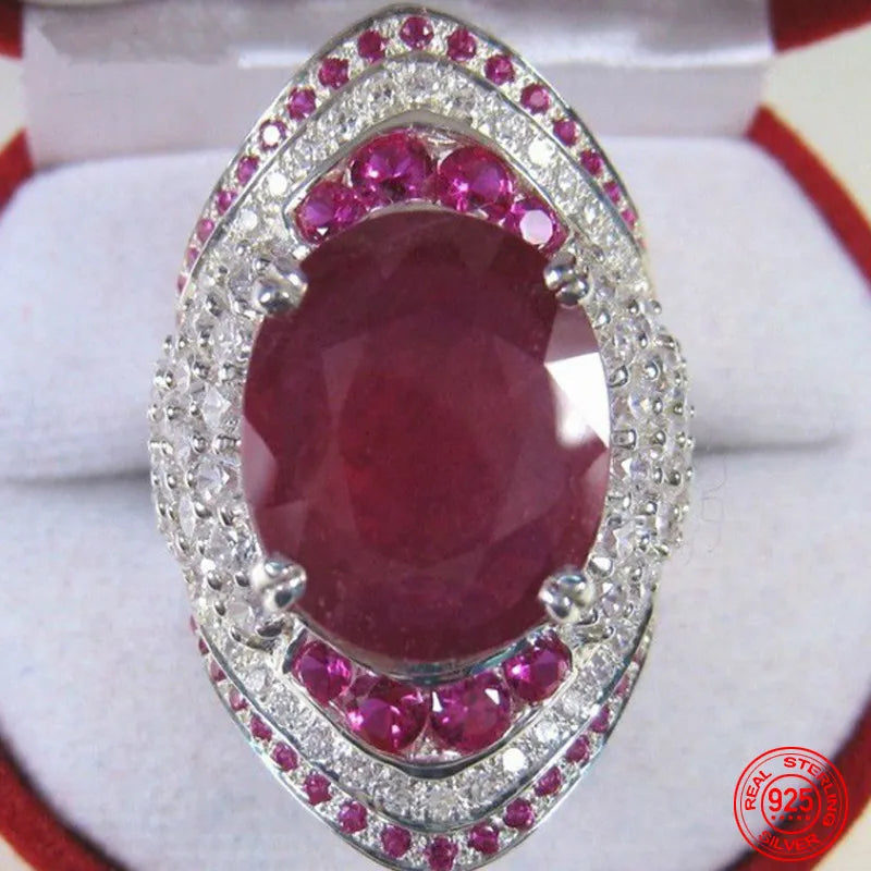 Bague en Argent avec Rubis – Seraphine
