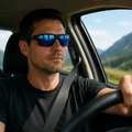 Lunettes de soleil polarisées pour hommes – Protection UV400 avec cadre en métal léger