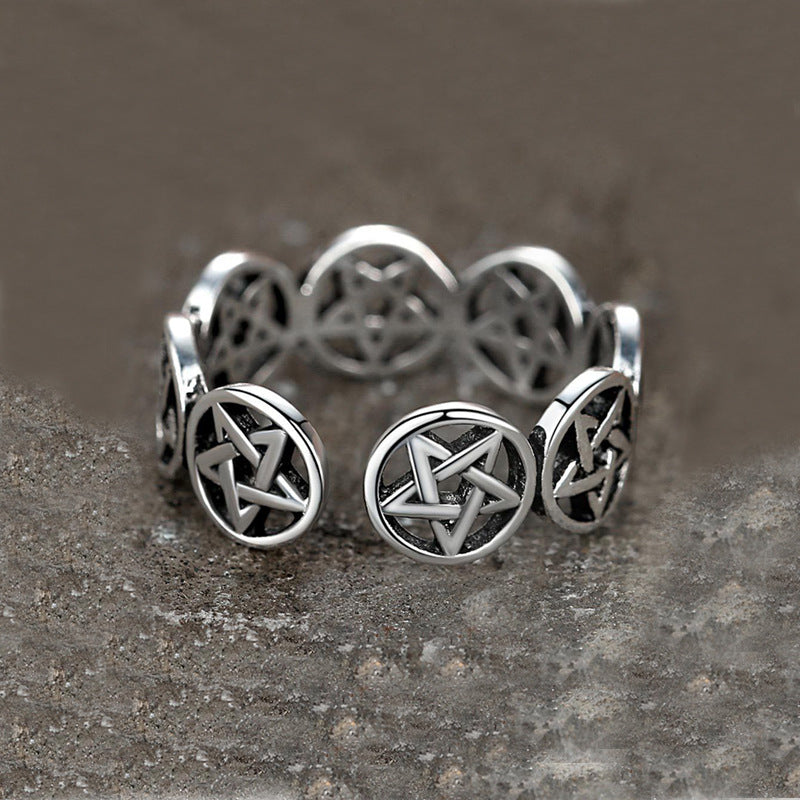 Bague Pentagramme Tibétaine