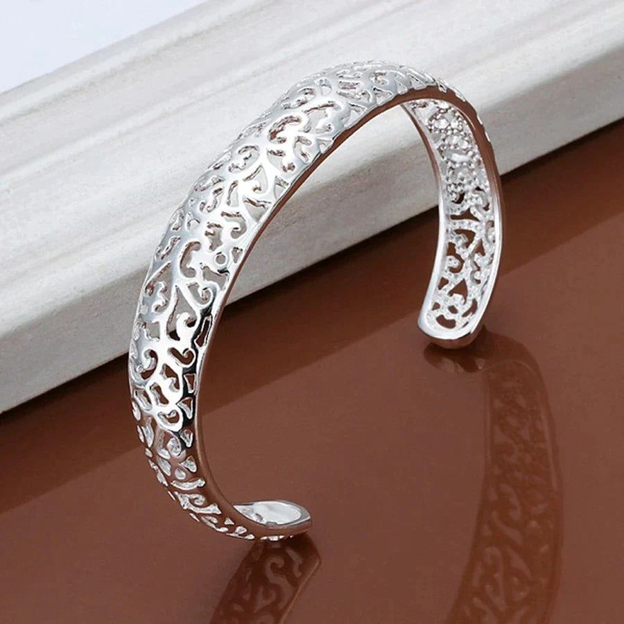 Bracelet en argent filigrané
