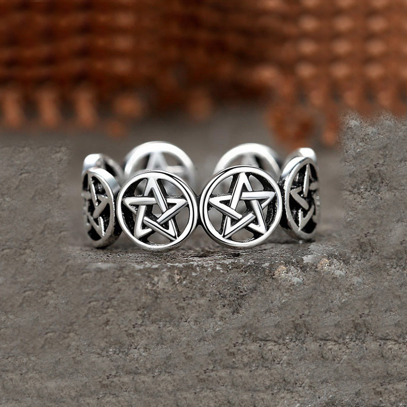 Bague Pentagramme Tibétaine