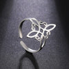 Bague Amulette de Protection en Nœud Croisé