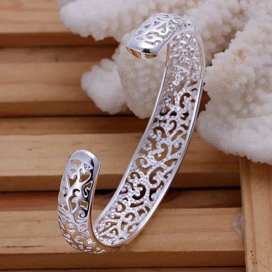 Bracelet en argent filigrané