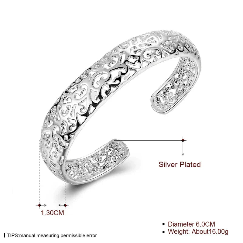 Bracelet en argent filigrané