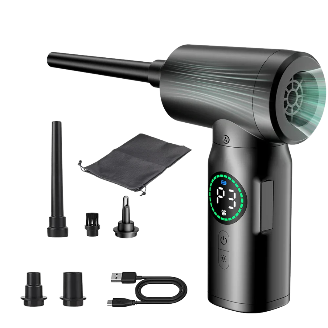 Aspirateur et souffleur portable 2-en-1 avec lumière LED (7500mAh) - AirMaster