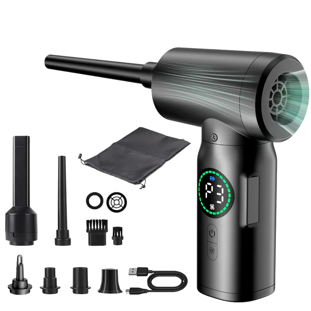 Aspirateur et souffleur portable 2-en-1 avec lumière LED (7500mAh) - AirMaster