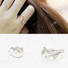 Bague en forme de feuille créative