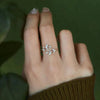 Bague en forme de feuille créative