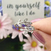 Bague en forme de feuille créative