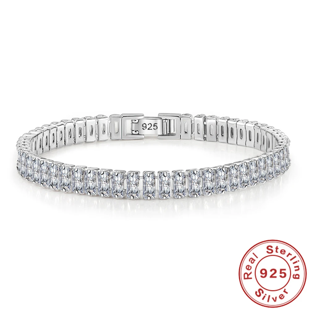 Bracelet élégant en argent 925 avec des cristaux