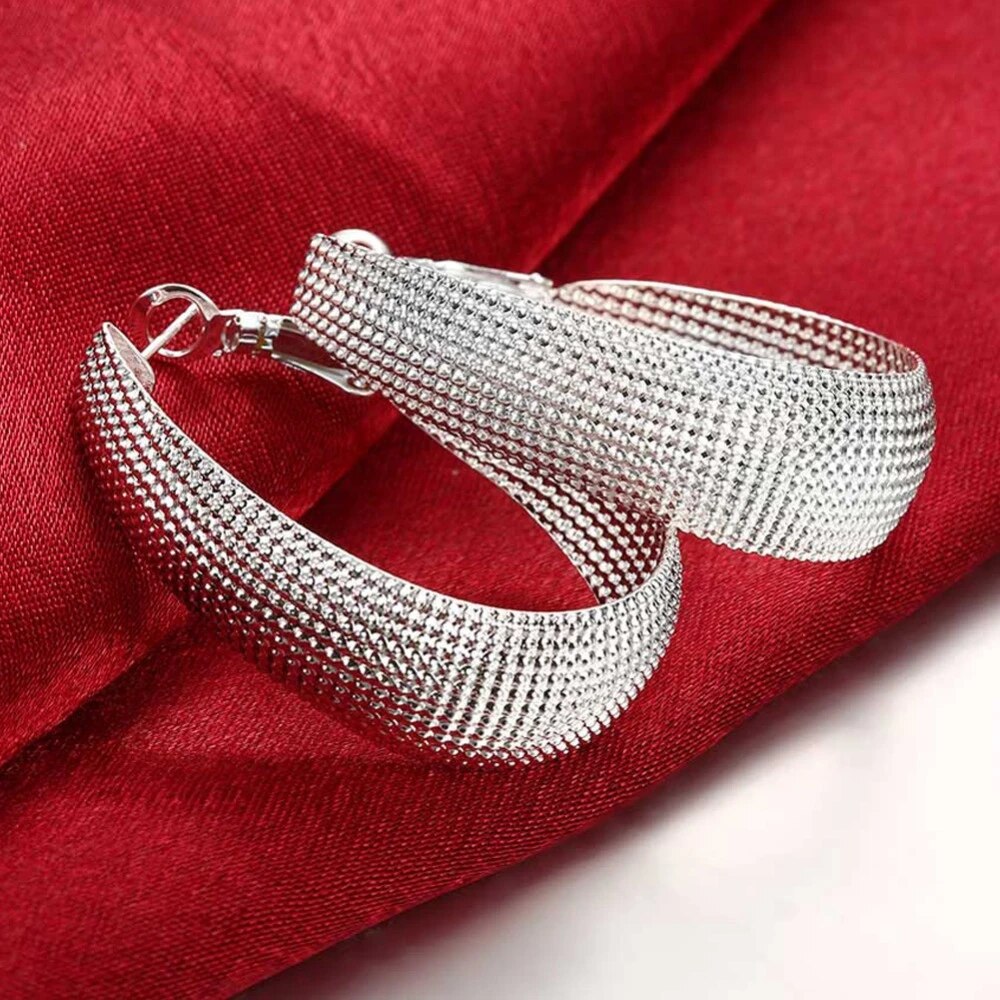 Boucles d'oreilles Europa en argent fin