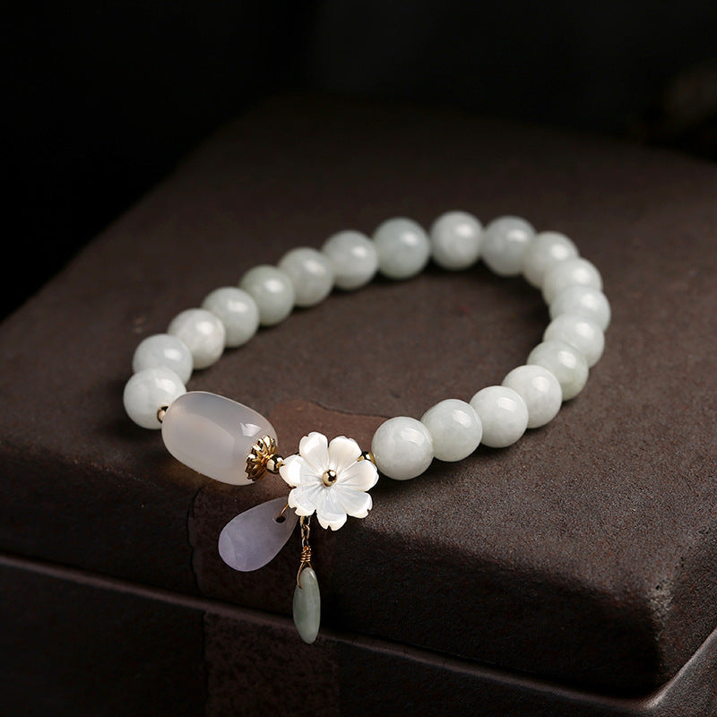 Bracelet en jade et agate