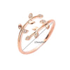 Bague en forme de feuille créative